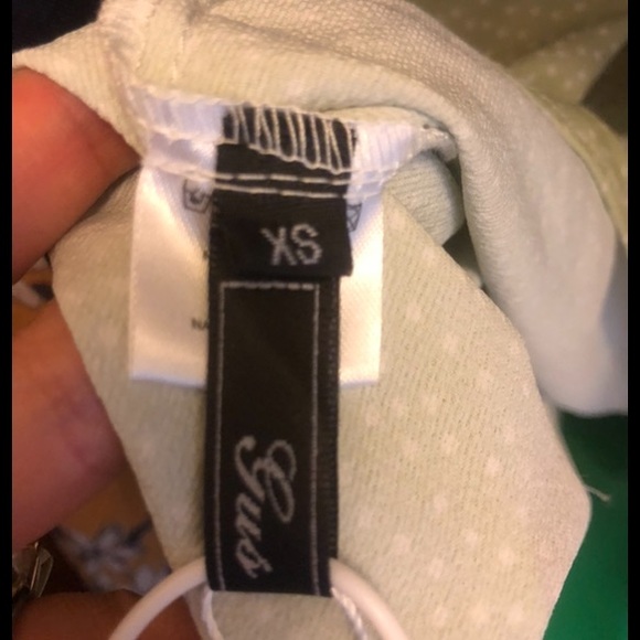 Rouje Style Green Dotted Wrap Dress - Picture 3 of 3